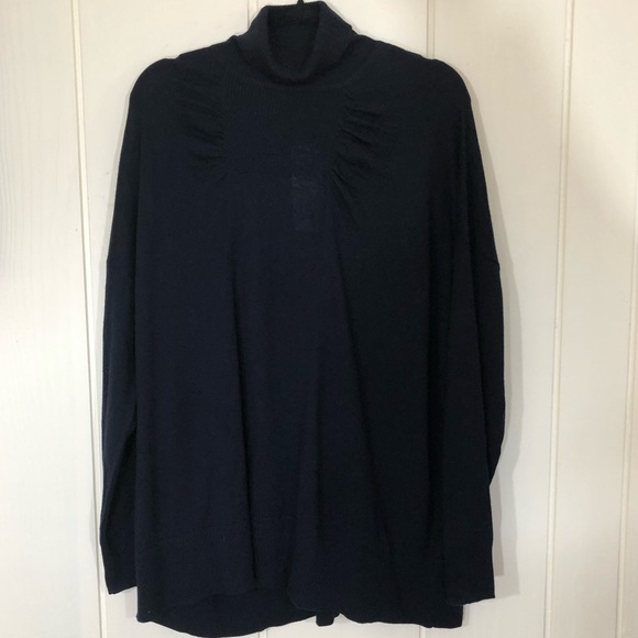 French Connection Black Knit Turtle Neck Medium - Picture 3 of 8